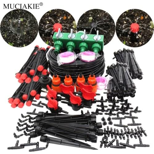 MUCIAKIE 50M 30M 5M 13cm Garden Sprinklers Water Irrigation System Watering Kits 180 360 Degrees Sprayers Micro Watering DIY