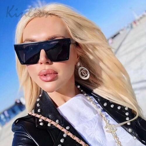 Kinlion Retro Oversized Square Women Sunglasses Vintage Luxury Rectangle Sunglass for Men Ladies Sun Glasses Oculos Gafas De Sol