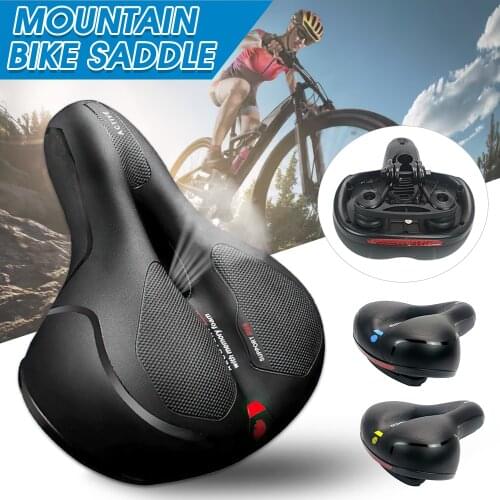 WAKYME Hollow Breathable Bicycle Saddle Rainproof PU Surface Soft Memory Sponge Shock Absorption Reflective MTB Road Bike Seat