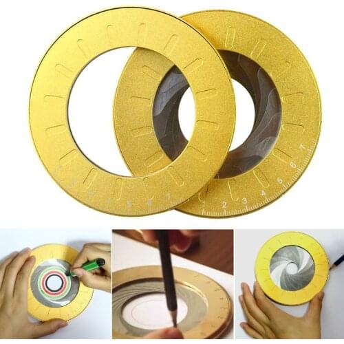 Retractable Circle Drawing Ruler Round Circle Template Gauge Woodworking Circle Drawing Tool