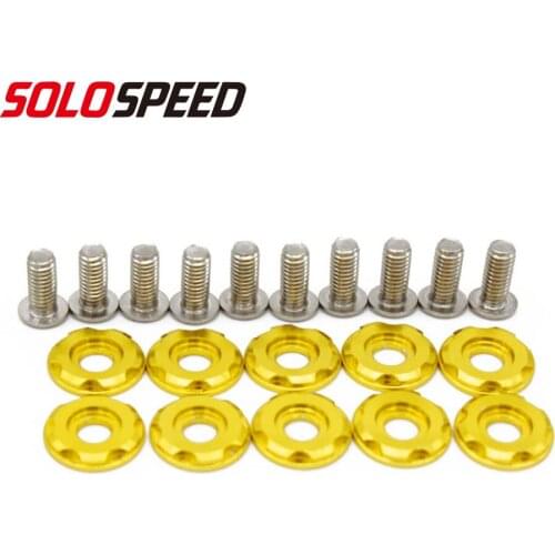 1set/10pcs Car fender washer and bolt car bumper plate M6 bolt