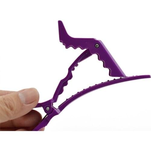 6Pcs/Lot 4 Colors Professional Alligator Hair Clip For Women Plastic Bobby Pin Hairpins Bow Hair Clips For Girls Styling Tools