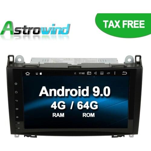 64G R0M No Tax Android 9.0 Car GPS Navigation System Radio for Mercedes A Class W169 for B Class W245,Viano/Vito,Sprinter W906