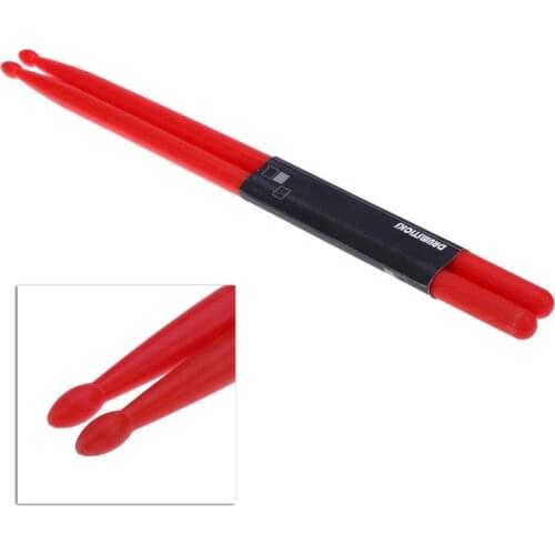 Druml Accessories 5A Drumsticks Drum Sticks Nylon Material Lightweight Design for Drum Set 5 Colors for Choosing