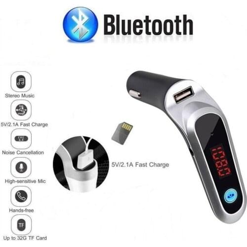 Car Cigar Plug Bluetooth FM Radio Transmitter MP3 Adapter Kit Fast USB Charger