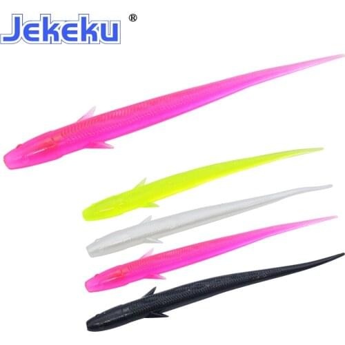 JEKEKU 10pcs Artificial Soft Fishing Lure 105mm 3g Bait Jigging Lure Pescashad Soft Bait Fishing Wobblers Lure