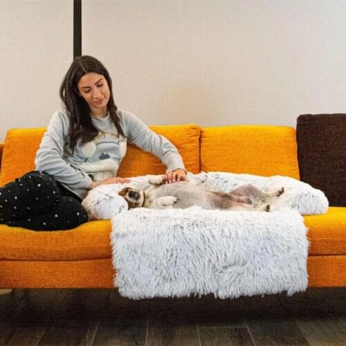 Pet Dog Mat Sofa Dog Bed Thickened Soft Pad Blanket Cushion Home Washable Rug Warm Cat Bed Mat For Couches Car Floor Protector