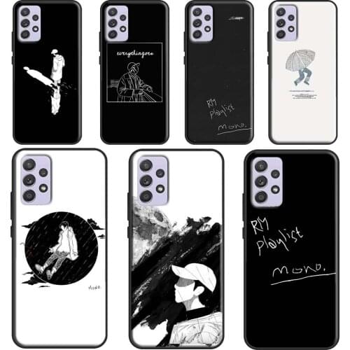 KPOP RM Mono Phone Case For Samsung Galaxy A52 A32 A42 A72 A12 A21S A20e A40 A50 A70 A31 A51 A71 A02S