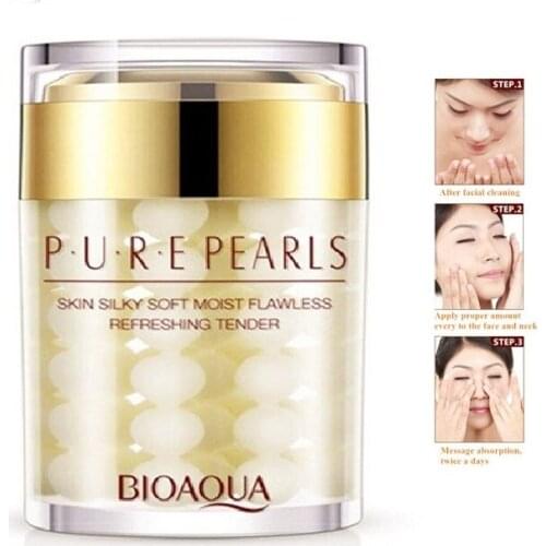 Pure Pearl Essence Face Cream Whitening Cream Moisturizing Anti Wrinkle Face Serum Facial Acne Scar Removal Skin Care 60g