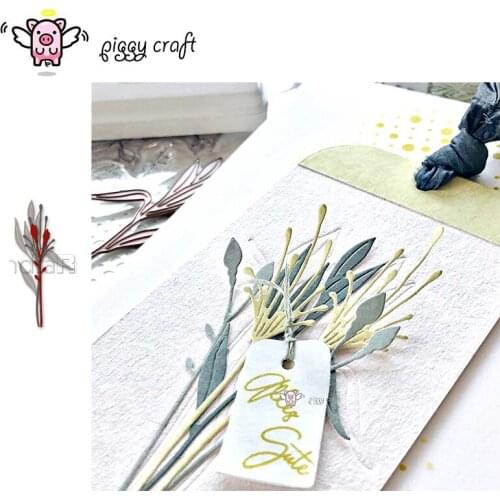 Piggy Craft metal cutting dies cut die mold Flower leaf decoration Scrapbook paper craft knife mould blade punch stencils dies