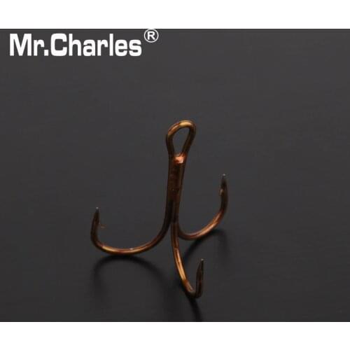 Mr.Charles 3551-Tawny Lures Treble Hook 1/0#/1#/2#/4#/6#Strength enough for big fihg Lure Fishing Tackle