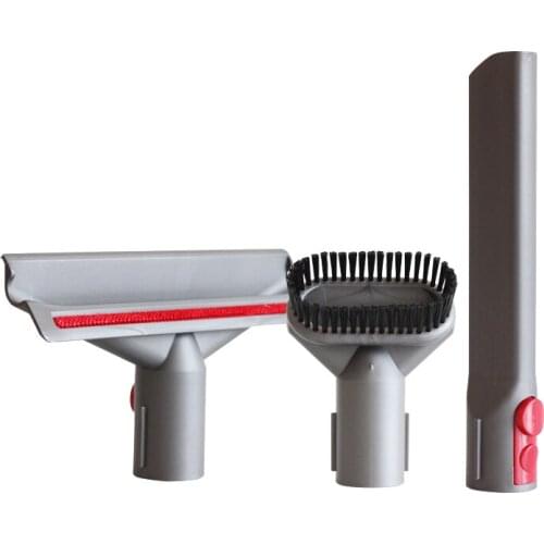 3PCS Suction Brush Head for Dyson V7 V8 V10 V11 Vacuum Cleaner Parts Accessories Replacement Clean Tool for Bed Keyboard Curtain