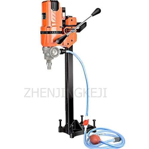 220V Small Desktop Water Drilling Rig High-Power Air-Conditioning Concrete Engineering Beam Hole Stainless Steel Drilling Engine