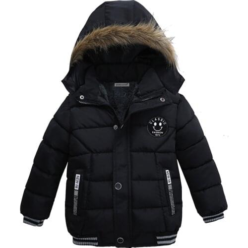 Boys Jackets keep Warm Casual Winter Baby Boys Coats Keep Warm Kids Clothes Long Sleeve hooded Baby boy Clothes