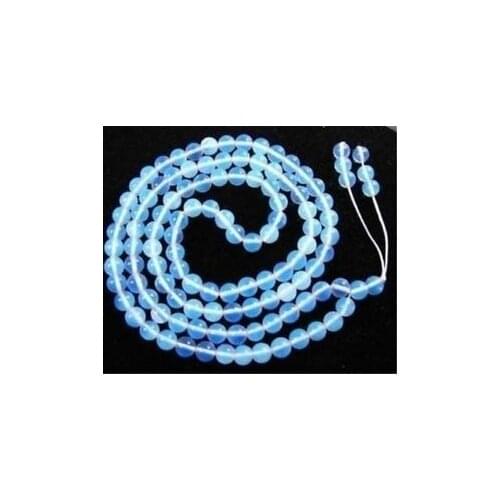 8mm Charming 108 Tibet buddhist moonstone prayer beads Necklace