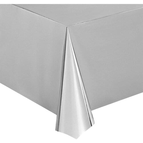 Disposable Table Cloth Tablecloth Table Cover aluminum foil Overlay For Birthday Wedding Banquet Restaurant Festival Party