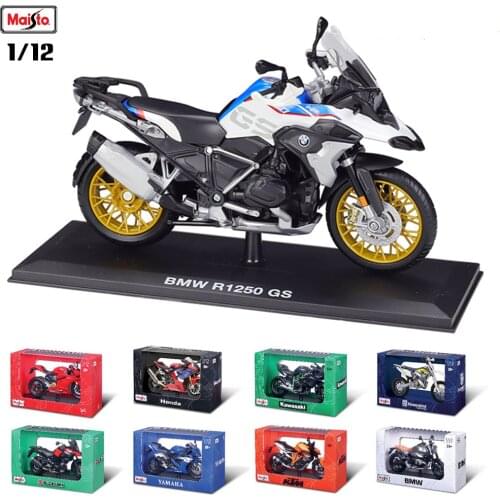 Maisto 1:12 Hot new style With base BMW R1250 GS original authorized simulation alloy motorcycle model toy car Collecting