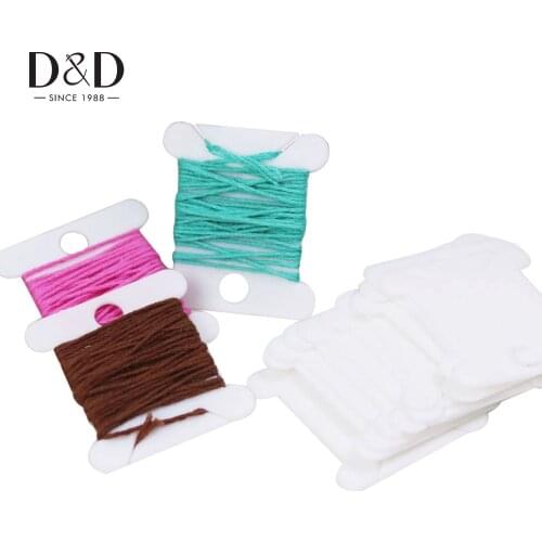 Plastic Thread Bobbins Thread Card for Cross Stitch Embroidery Floss&Craft Storage Sewing Accessories