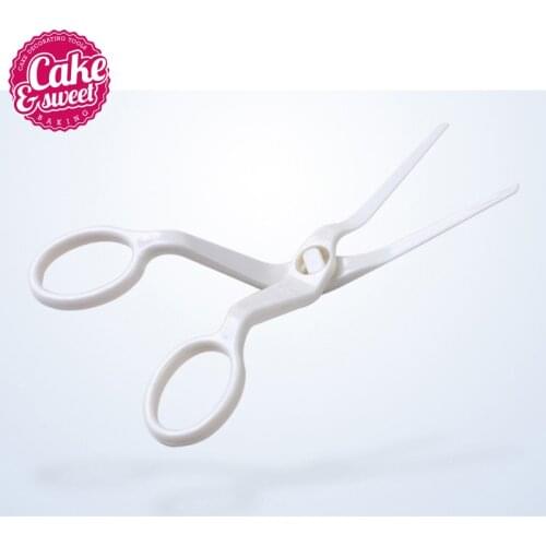 Plastic Pastry Scissor Flower Lifter Icing Sugar Craft Fondant Cake Piping Decorating Tools Cream Transfer DIY Baking Tool