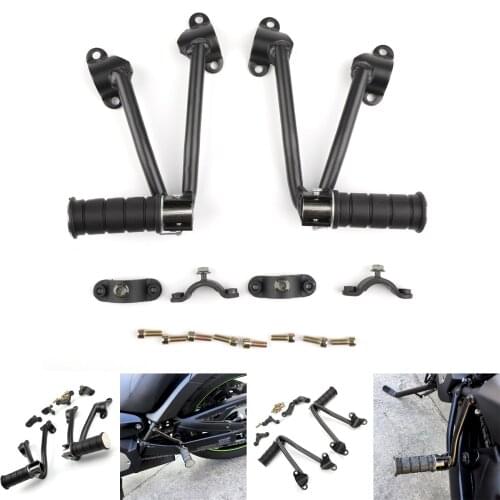 Topteng For Kawasaki Vulcan 650 VN650 2015 Motorcycle Rear Passenger Foot Peg BracketBlack Motorbike Part New Arrival