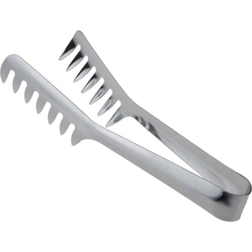 Portable Stainless Steel Noodle Tongs Bread Clip Pasta Spaghetti Tongs Food Clips Cooking Utensils Kitchen Accessories For Home