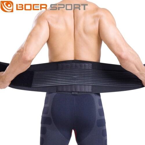 Fitness Gym Belt Lower Back Waist Support Trimmer Lumbar Belt Compression 8 Springs Support Double Pull Strap Sport Accessories