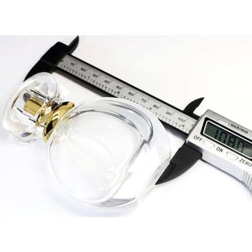 50ml Empty Clear Glass Fine Mist Perfume Bottle Aluminum Spray Head