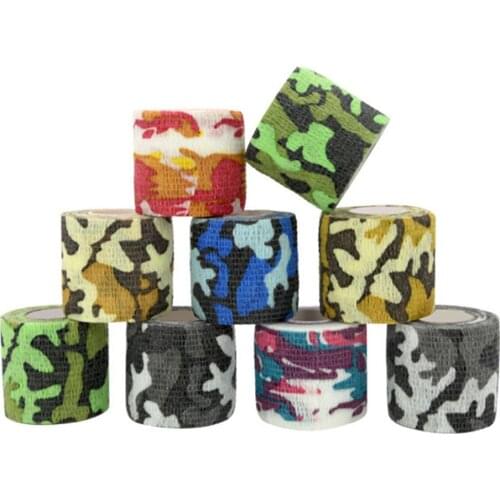 4.5m Colorful Camouflage Sport Self Adhesive Elastic Bandage For Knee Support Pads Finger Ankle Palm Shoulder