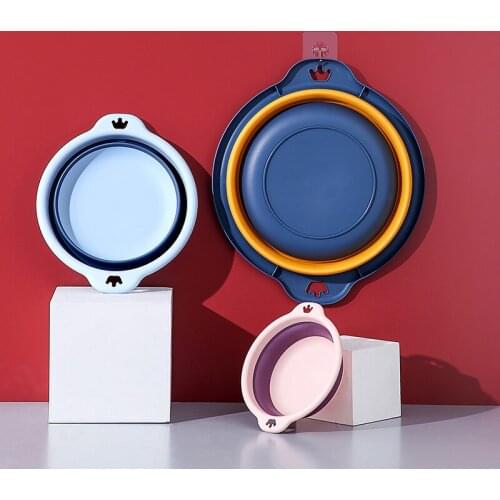Folding Basins Portable Wash Basins Multi-purpose Lightweight Hanging Collapsible Dish Travel Folding Wash Basin 3 Sizes