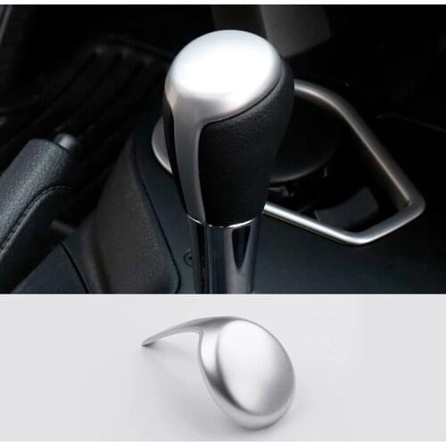 For Toyota Aqua 2014 2015 2016 2017 ABS Chrome Accessories Car gear shift lever knob handle Cover Trim Styling 1 PCS