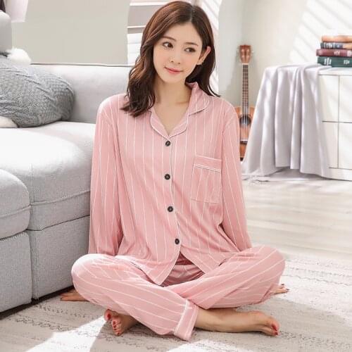High Quality Women Pajamas Set Cotton Pyjama Femme Hiver Ladies pijama mujer Cute Sleepwear Girl Long Sleeved pizama