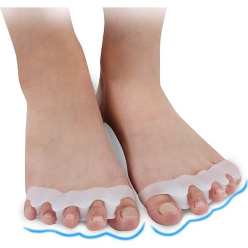 1 Pair Silicone Foot Care Gel Bunion Protector Toe Separators Straightener Spreader Correctors Hallux Valgus Correction