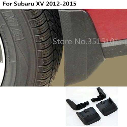Top Quality car cover plastic fender soft mudguard protect flap splash mud guard frame 4pcs For Subaru XV 2012 2013 2014 2015