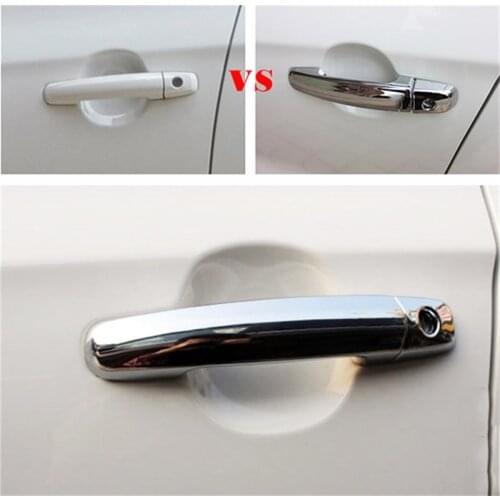 ABAIWAI ABS Chrome Door Handle Cover And Bowl Cover For SUZUKI Sx4 S-CROSS SCROSS 2014 2015 2016 Trim Car-Styling Accessories