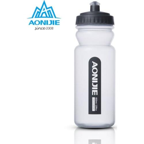 AONIJIE Outdoor Portable Water Bottle Plastic Sports Bottle 600ML Hiking Hydration Running Drinking SH600