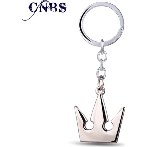 Hot Game Kingdom Hearts Crown Keychain can Drop-shipping Metal Key Rings For Gift Chaveiro Key chain Jewelry YS10905