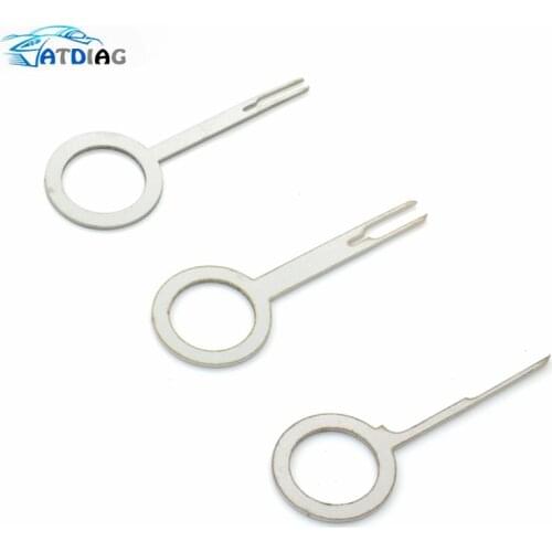 Car Terminal 3pcs Removal Tool Electrical Wiring Crimp Connector Pin Extractor Kit Automobiles Terminal Repair Hand