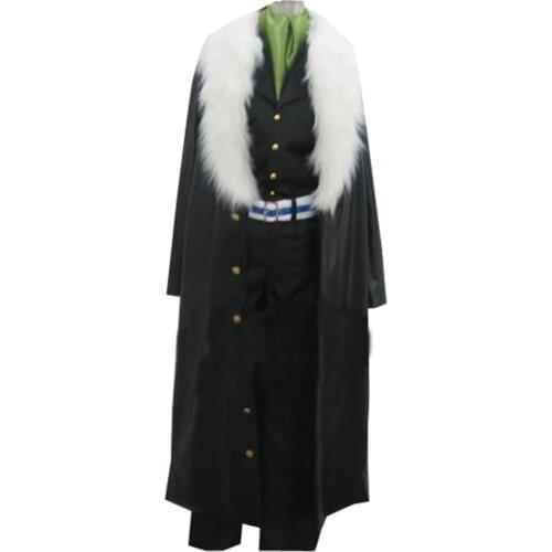 2017 One Piece Sir Crocodile Cosplay black Costume
