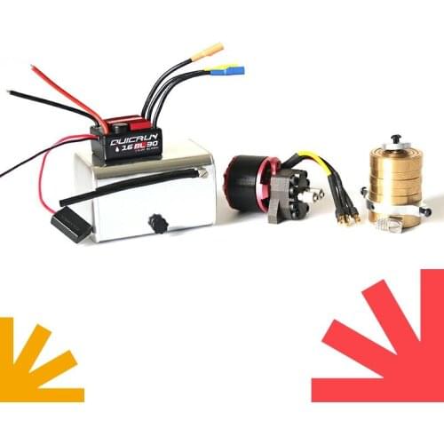 Small Oil Pump Motor ESC Set Multi-stage Oil Cylinder Version Hydraulic Kit for Dump Truck