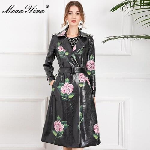 Женские модные плащи MoaaYina China At AliExpress