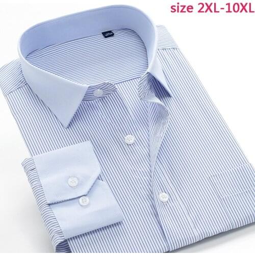 Mens new arrival winter Striped fashion high quality autumn comfortable long Sleeve Shirts cotton plus size XXL-7XL8XL9XL10XL