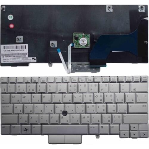 New RU Russian FOR HP 2740p laptop keyboard silver