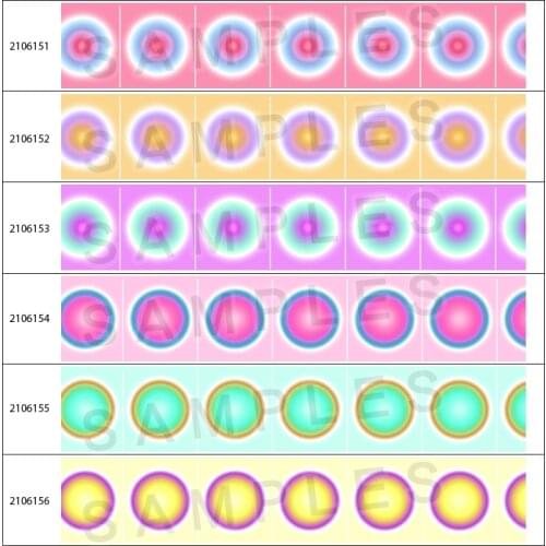 New 10yadrs Folding Dot Gradient Patterns Grosgrain Ribbons Printed For Hair Bows DIY Crafts