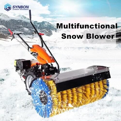SYNBON New Snow Removal Mini Snow Blower Sweeper Gasoline Road