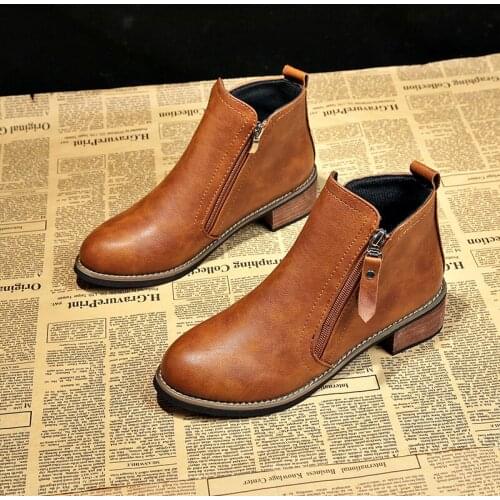 New Fashion Women Boots Classic Zipper Snow Ankle Boots Winter Suede Warm Fur Plush Women Autumn Winter Boots Shoes 2020