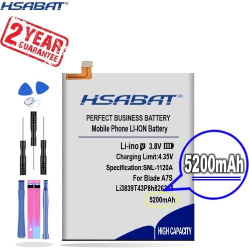 New Arrival [ HSABAT ] 5200mAh Li3839T43P8h826348 Replacement Battery for ZTE Blade A7S A7 2020