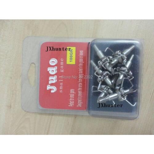 Hunting Judo Broadhead 12pcs 5 claws stainless steel Arrow point 100 grain tips for Archery compound bow recurve targeting
