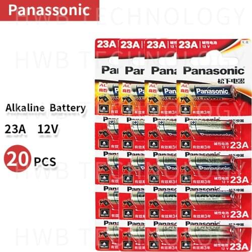 Wholesale 20pcs/lot New 12V Panasonic A23 23A Ultra Alkaline battery/alarm batteries Free Shipping