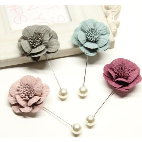 Wholesale Brooch 4Pcs/Lot Vintage Brooch Pin Flower Brooch Men Corsage Pins Lapel Pin Women Jewelry Fashion Brooches