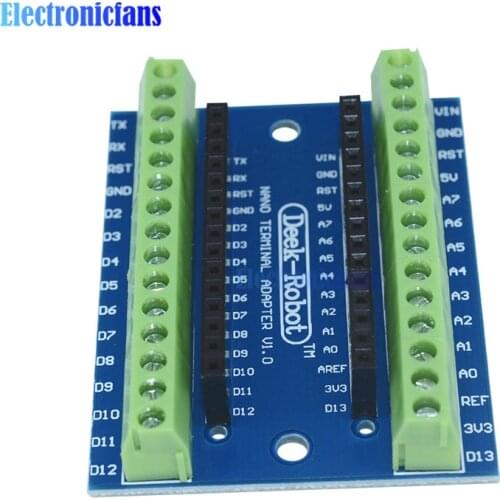 ATMEGA328P ATMEGA328P-AU NANO V3.0 3.0 Controller Terminal Adapter Expansion Board Extension Plate NANO IO Shield For Arduino